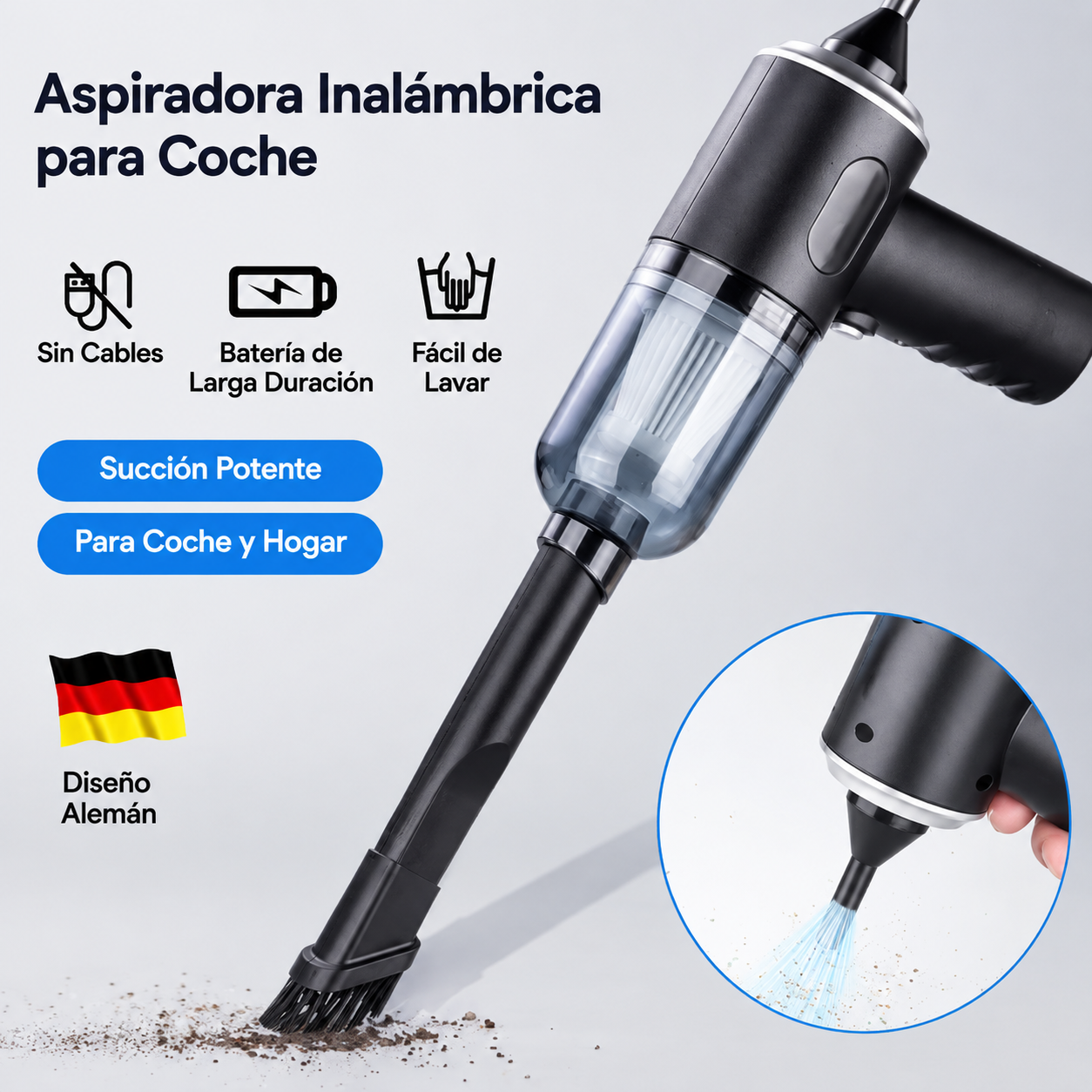 Aspiradora Portátil de Alta Potencia para Auto | Aspiramax Pro
