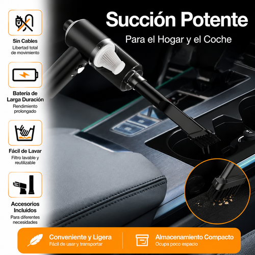 Aspiradora Portátil de Alta Potencia para Auto | Aspiramax Pro