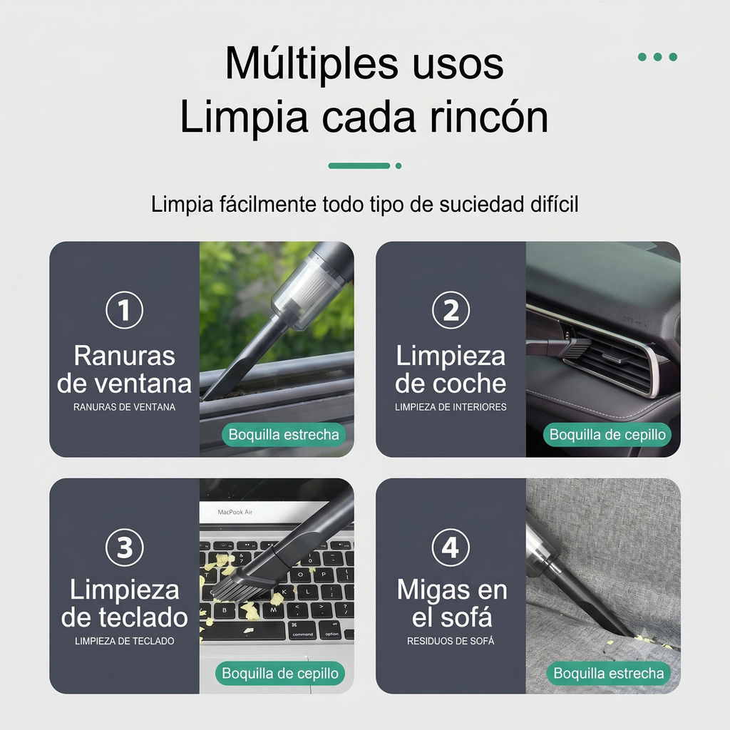 Aspiradora Portátil de Alta Potencia para Auto | Aspiramax Pro
